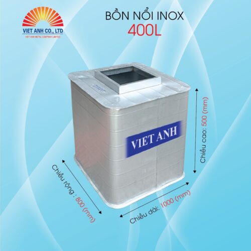 Bồn nổi Inox Việt Anh 400l