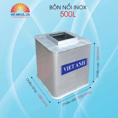 Bồn nổi Inox Việt Anh 500l