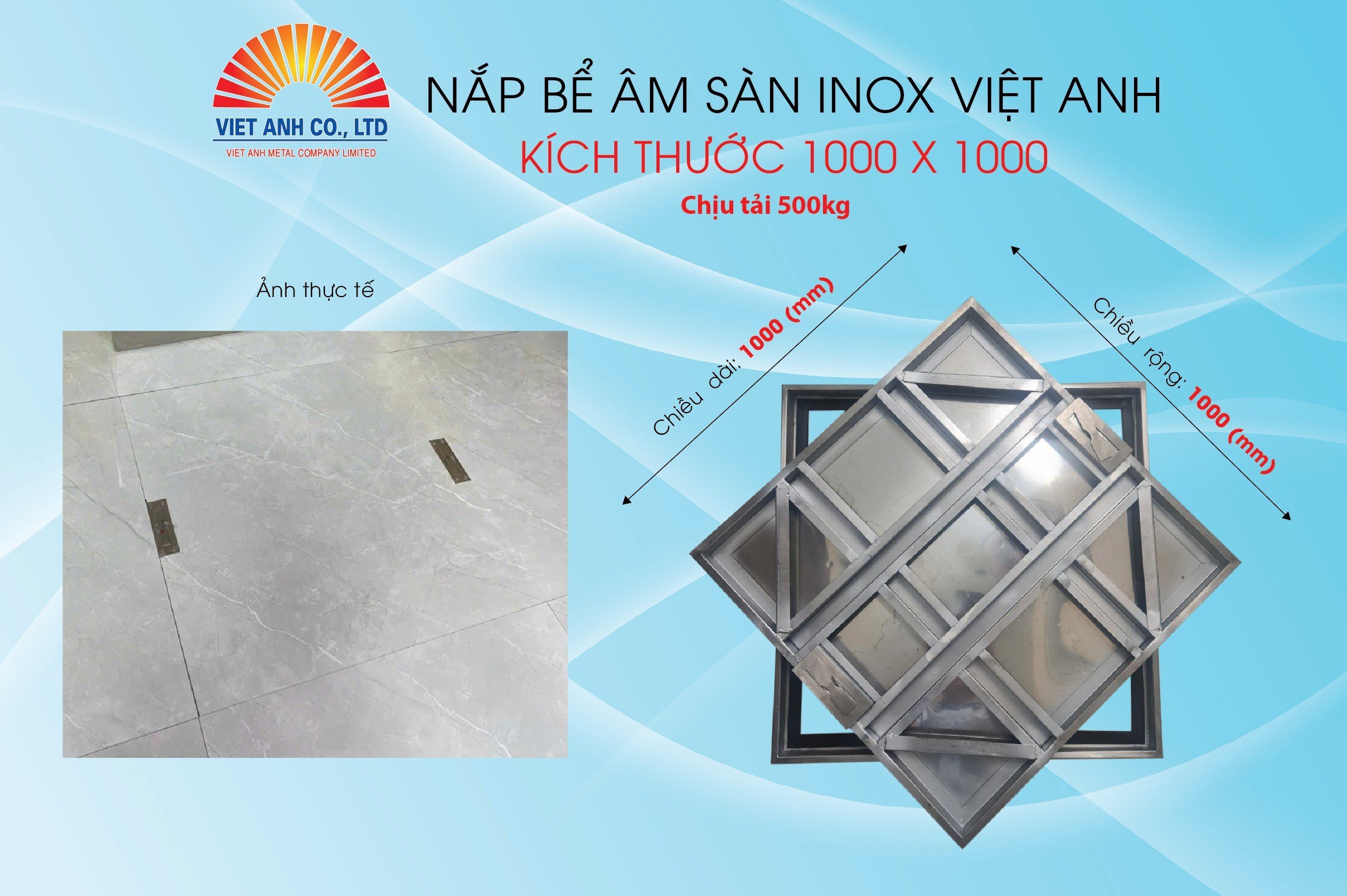 Nắp bể ngầm 500kg