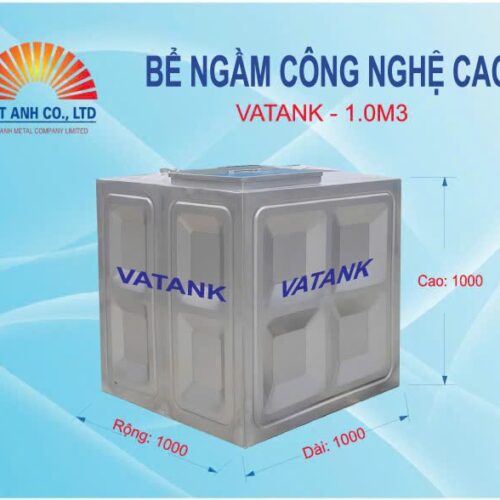 Bể Nước Ngầm Inox Công Nghệ Cao 1m3