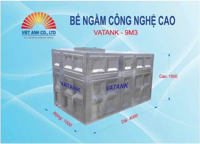 Bể nước ngầm inox công nghệ cao - Nhận ưu đãi thả ga