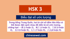 Ngữ pháp HSK 3 Biểu đạt số ước lượng
