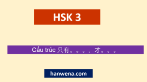 Ngữ pháp Tiếng Trung HSK 3 Cấu trúc 只有。。。，才。。。