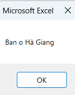Inputbox - Msgbox giá trị nhập vào