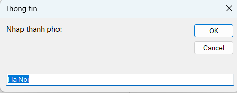 Inputbox giá trị mặc định