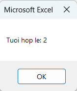 Inputbox - thông báo nhập số hợp lệ