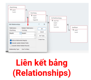 Liên kết bảng (Relationships) Liên kết bảng (Relationships)