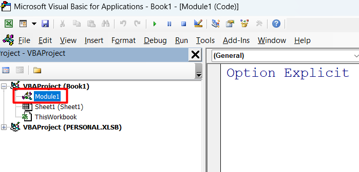 Module 1 được tạo