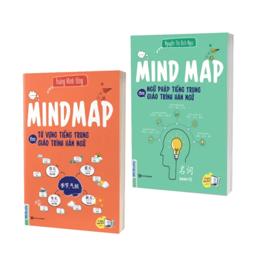 Sách - Combo Mindmap ngữ pháp tiếng Trung và Mindmap từ vựng tiếng Trung theo giáo trình Hán ngữ-bìa