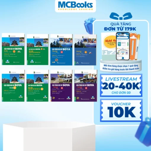 Sách - Trọn bộ giáo trình hán ngữ Boya - Trình độ từ cơ bản tới nâng cao-quà tặng