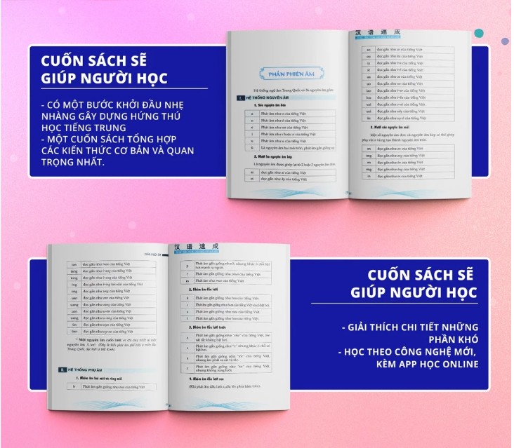 Sách-Tự học tiếng Trung cho người mới bắt đầu (2 màu) MC Books -giúp người đọc